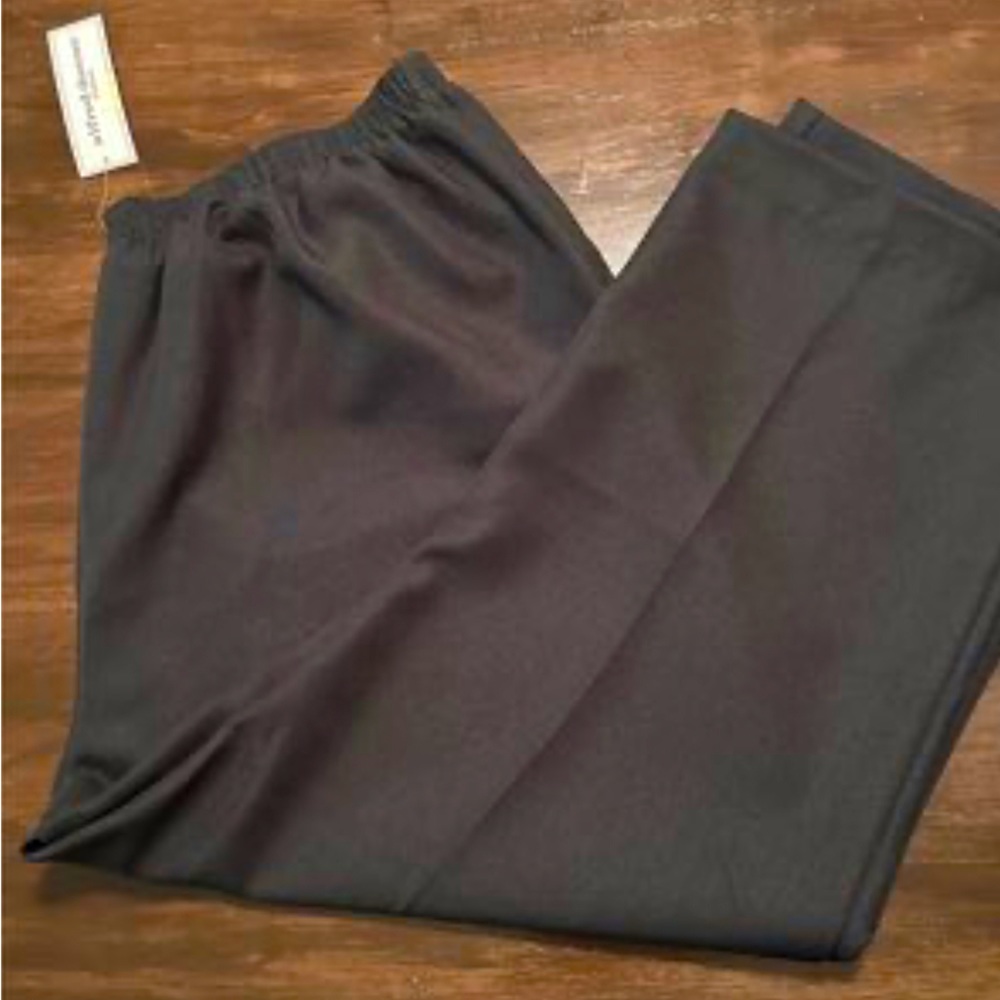 Alfred Dunner Womens Black Polyester Pants Sz 22W